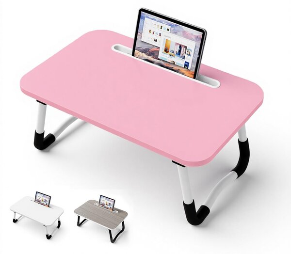 Piccola superficie di supporto per laptop da usare a letto – Tavolino multifunzionale per laptop e colazione