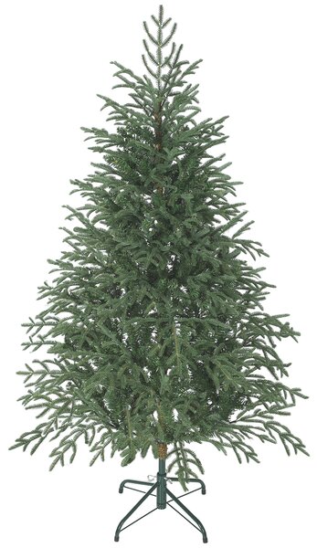 Albero di Natale Artificiale 150 cm con 1375 Rami Base in Metallo Verde
