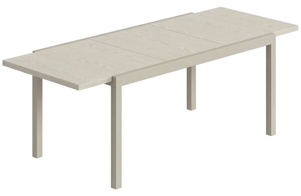 Outsunny Tavolo da Giardino Allungabile per 8-10 Persone, in Alluminio e Acciaio, 154/214x85x75 cm, Grigio Chiaro | Aosom Italy