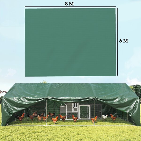 Outsunny Telo Impermeabile 6 x 8m, PE Resistente agli Strappi da 90 GSM | Aosom Italy