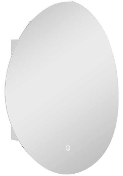 HOMCOM Armadietto Bagno LED, Anti-Appannamento, Illuminazione Dimmerabile 3 Colori, Bianco, da Parete | Aosom Italy