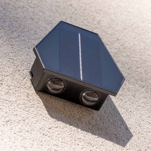 Immax 08488L - Lampada solare da parete LED 2W 5V IP54 con sensore