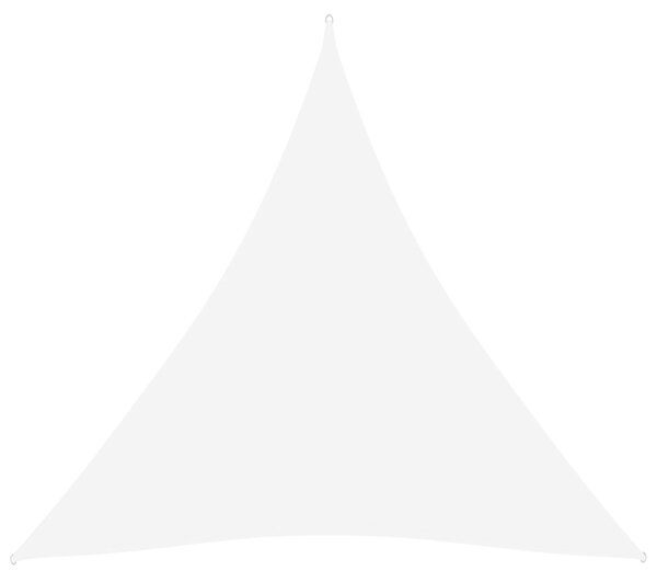 Parasole a Vela Oxford Triangolare 5x5x5 m Bianco