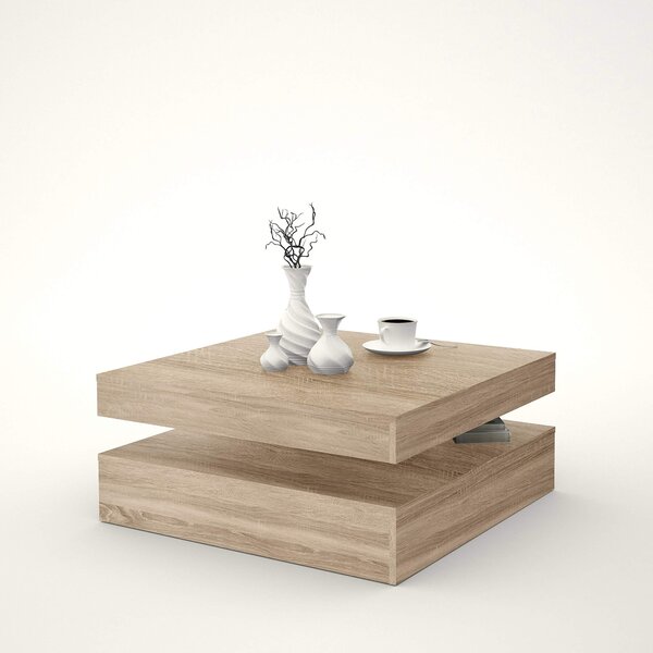 Tavolino >Coimbra I< in rovere Sonoma - 93x34,3x78 cm (LxAxP)