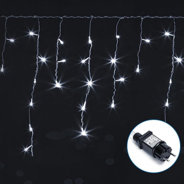 Aigostar - Catena luminosa LED decorativa per esterni 300xLED/6W/230V 15x0,6m IP44 bianco freddo
