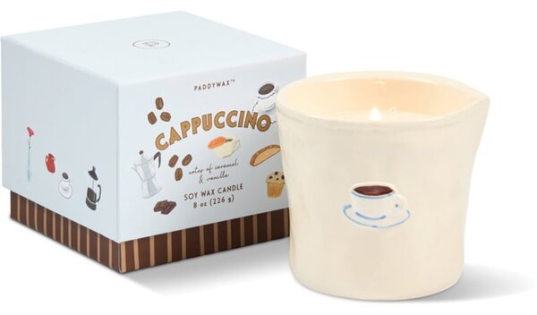 Paddywax Bistro Cappuccino candela profumata di ceramica 226 g