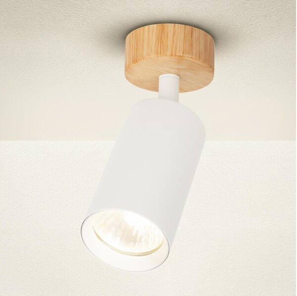 Brilagi - Faretto SELE 1xGU10/30W/230V bianco/effetto rovere