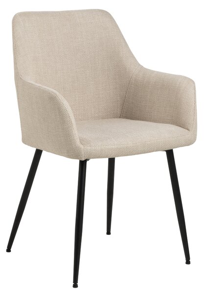 VERA Beige (tessuto Basel 24) - MODERNA SEDIA IMBOTTITA PER SOGGIORNO/SALA DA PRANZO LOFT
