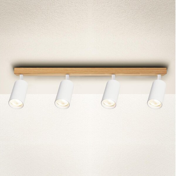Brilagi - Faretto SELE 4xGU10/30W/230V bianco/finitura rovere