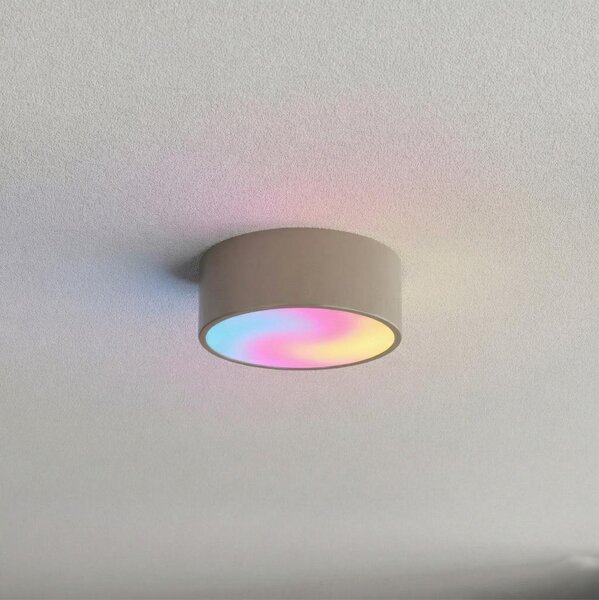 Brilagi - Plafoniera LED RGBW dimmerabile CLARE 1xE27/9W/230V Wi-Fi beige