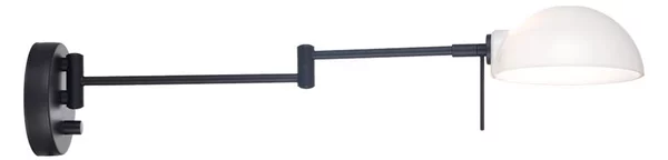 Halo Design 740215 - Lampada da parete KJOBENHAVN 1xG9/28W/230V nera