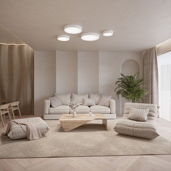 Brilagi - Plafoniera da soffitto LED RGBW dimmerabile CLARE 1xE27/9W/230V Wi-Fi, bianca