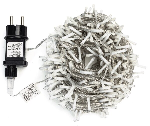 Aigostar - Catena luminosa LED da esterno 400xLED/6W/230V 20m IP44 bianco caldo