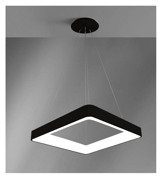 INNER SOSPENSIONE QUADRATA CM 60X60 LED 50W LUCE 3000K BIANCA NERA O SABBIA MODERNA