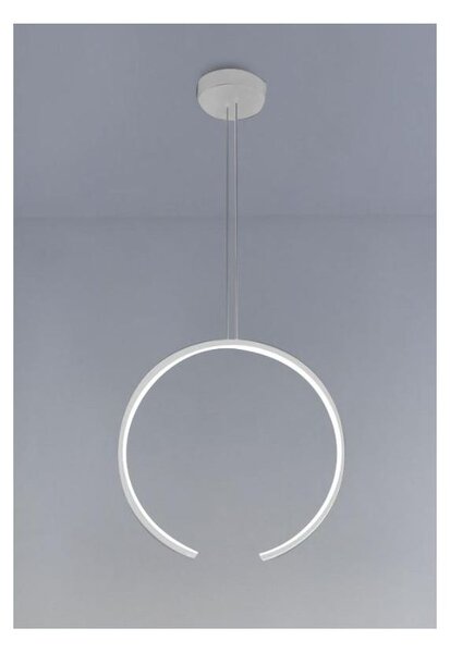 OLYMPIC SOSPENSIONE SINGOLA MODERNA ALLUMINIO BIANCO O NERO LED 25W LUCE 3000K/4000K