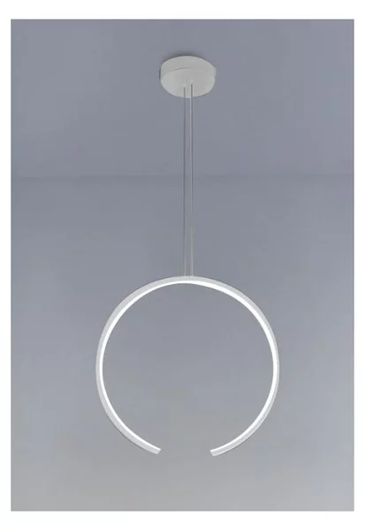 OLYMPIC SOSPENSIONE SINGOLA MODERNA ALLUMINIO BIANCO O NERO LED 25W LUCE 3000K/4000K