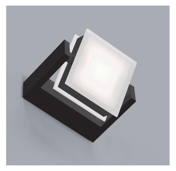 AXELLA APPLIQUE QUADRATA ORIENTABILE LED 10W ALLUMINIO BIANCO, NERO O SABBIA