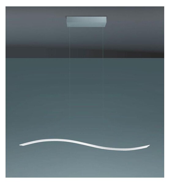 LIL WAVE SOSPENSIONE MODERNA LED 24W LUCE 3000K/4000K ALLUMINIO BIANCO O NERO ECONOMICO