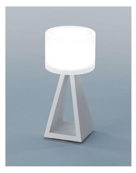 PUP GLASS LAMPADA DA TAVOLO LED 9W LUCE 3000K DIMMERABILE IN ALLUMINIO BIANCO MODERNA