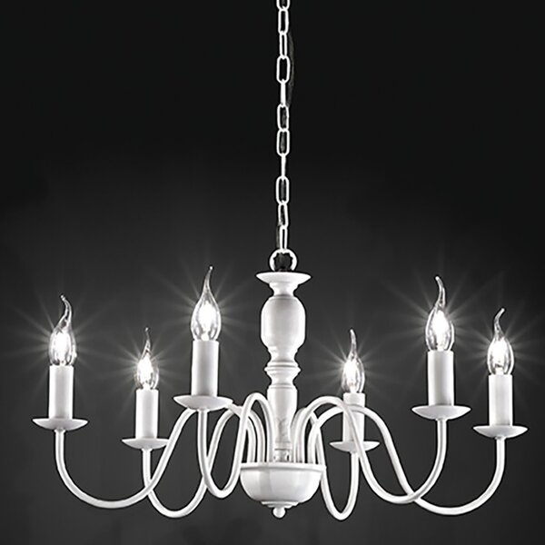 Lampadario classico contemporaneo perenz ducale 6262 b e14 led lampada soffitto metallo - Perenz