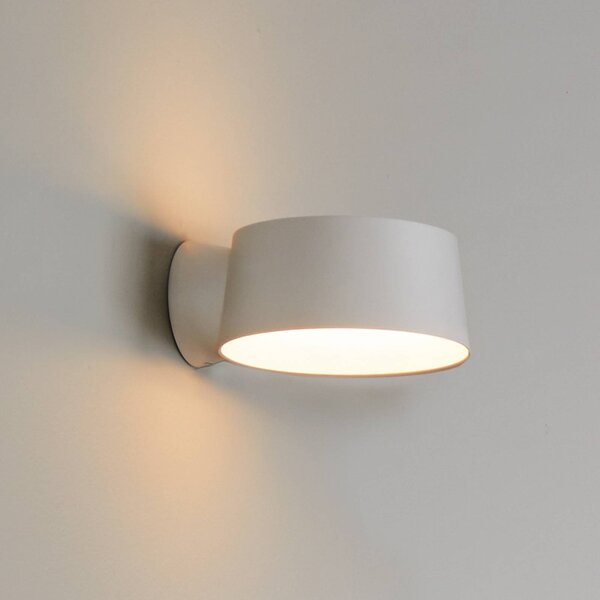 LOOM DESIGN Applique da parete a LED Cookie, dimmerabile, Bianco / Opale, Soggiorno / Sala da pranzo, Alluminio, Moderno, Applique a LED