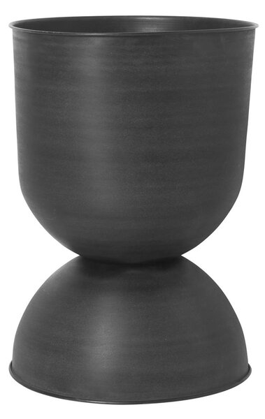 Ferm LIVING Vaso da fiori a clessidra, nero, Ø 50 cm, reversibile