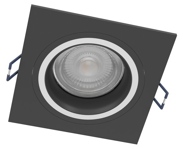 Faretto Ad Incasso Moderno Carosso Z In Alluminio Nero Led Integrato 4,7W