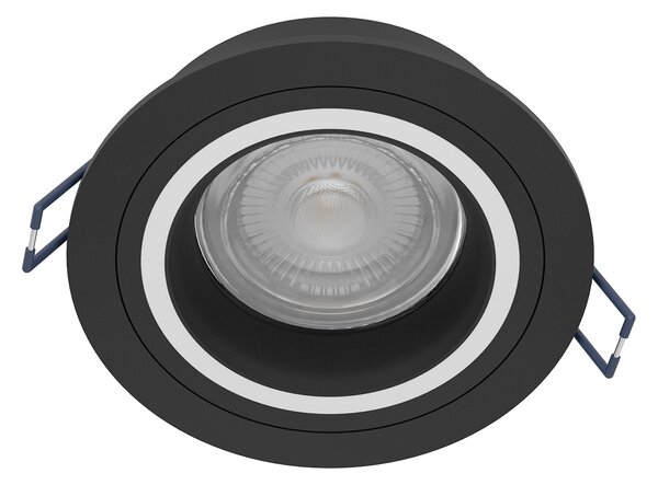 Faretto Ad Incasso Moderno Carosso Z Alluminio Nero Led Integrato 4,7W