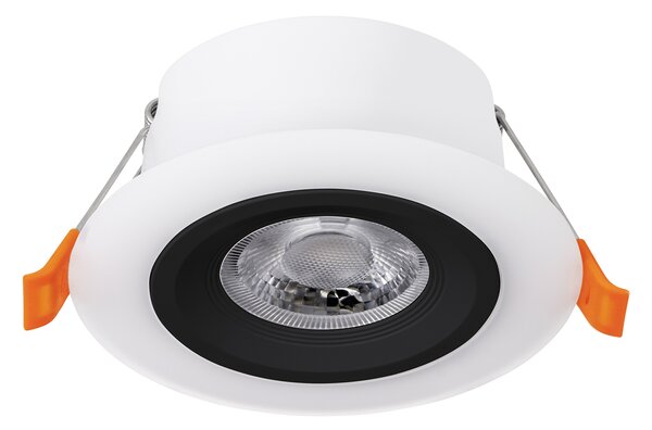Faretto Ad Incasso Contemporaneo Calonge Policarbonato Nero Led Integrato 4,8W