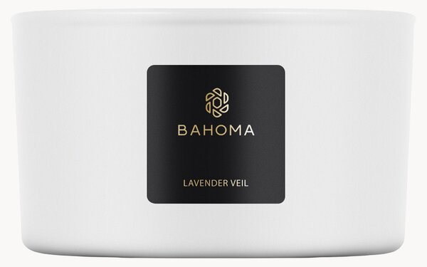 Candela profumata a 3 stoppini Lavender Veil (bergamotto, lavanda, note verdi fresche)