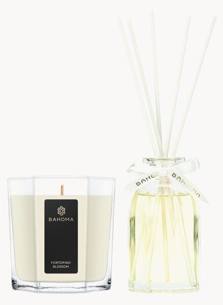 Set di 2 diffusori ottagonali in confezione regalo (Obsidian Portofino Blossom)