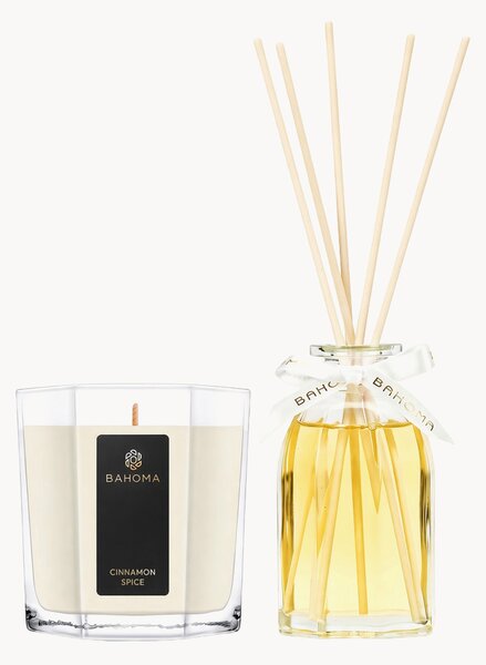 Set diffusore e candela profumata Cinnamon Spice 2 pz (mandarino, scorza d'arancia)