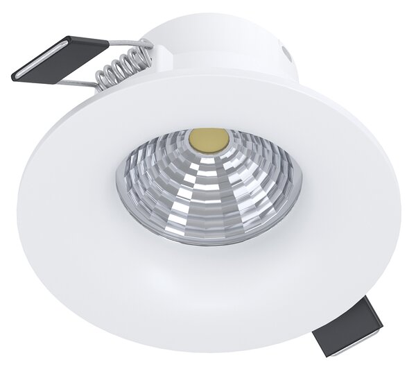 Faretto Ad Incasso Moderno Saliceto Alluminio Bianco Led Integrato 6W 2700K