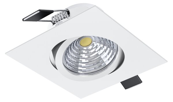 Faretto Ad Incasso Moderno Saliceto In Alluminio Bianco Led 6W 2700K