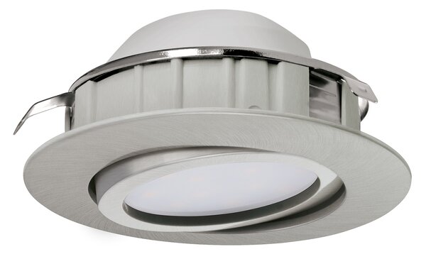 Faretto Ad Incasso Contemporaneo Pineda Policarbonato Nichel Satinato Led 5,5W