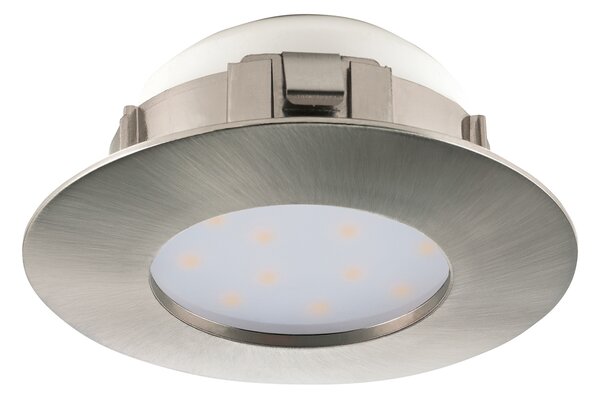 Faretto Incasso Contemporaneo Pineda Policarbonato Nichel Satinato Led 4,9W