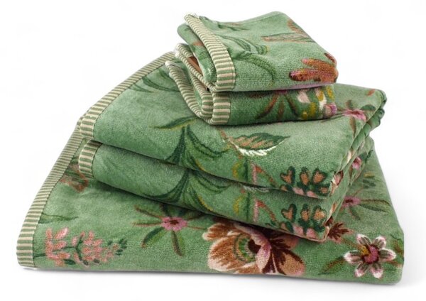 SET asciugamano 5 pezzi PIP STUDIO Art. Secret Garden Towel Col. Green