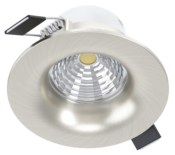 Faretto Ad Incasso Moderno Saliceto In Alluminio Nichel Satinato Led 6W