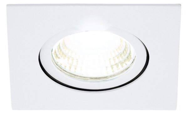 Faretto Ad Incasso Moderno Saliceto In Alluminio Bianco Led Integrato 6W 4000K