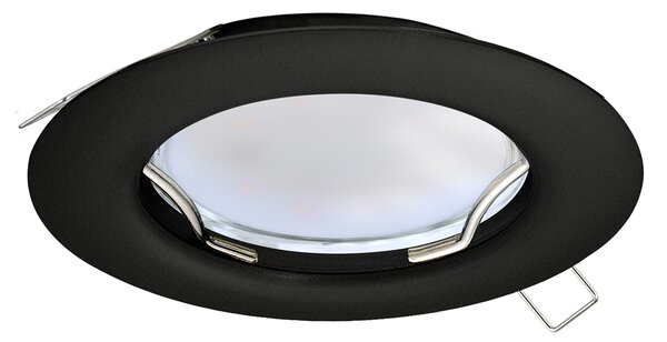 Faretto Ad Incasso Moderno Peneto In Acciaio Nero 1 Luce Gu10 2,8W