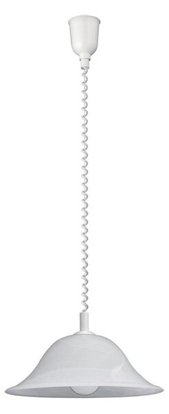 Rabalux 3904 - Lampadario a sospensione regolabile ALABASTRO 1xE27/60W/230V in vetro alabastrino