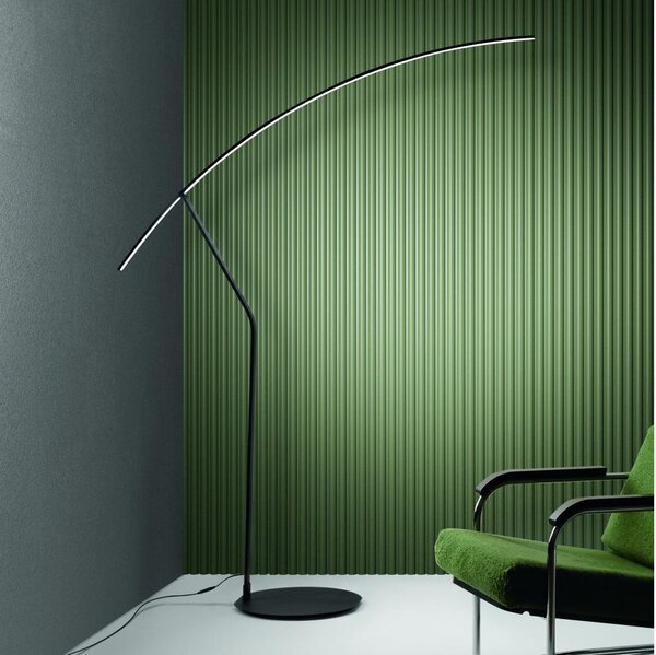 Ondaluce - Lampada da terra LED dimmerabile FOLAGA LED/30W/230V 190 cm nera