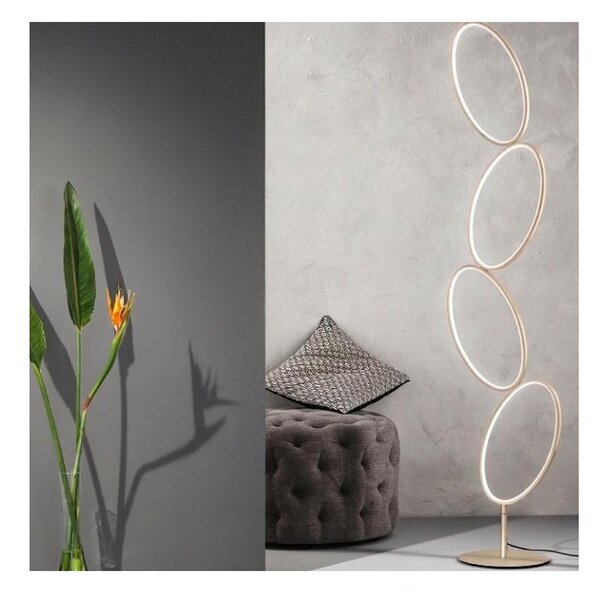 Ondaluce - Lampada da terra LED dimmerabile RICE LED/38W/230V 166 cm oro