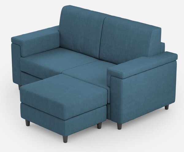 CasaArredoStudio Divano 2 posti con pouf Marrak cm. 148x85/155