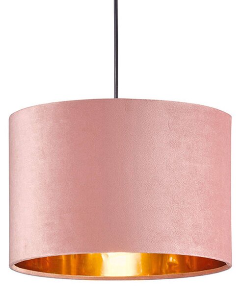 Lampada a sospensione Aura velluto, Ø 30 cm, rosa