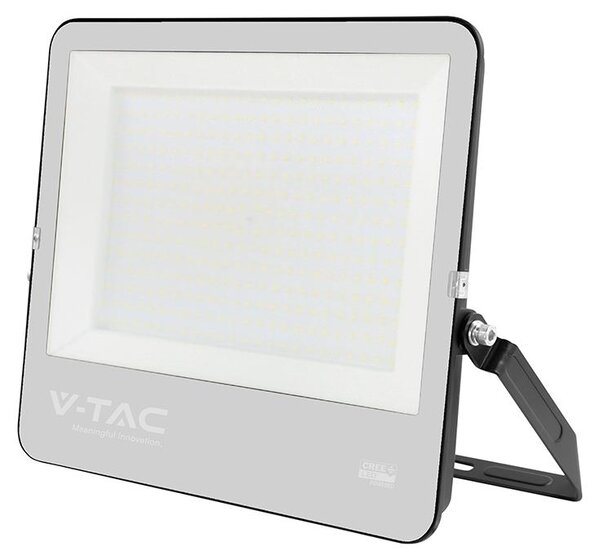 V-TAC PRO Faro Slim LED 300W 6500K proiettore Chip CREE 135lm/W IP65 Nero – SKU 232036