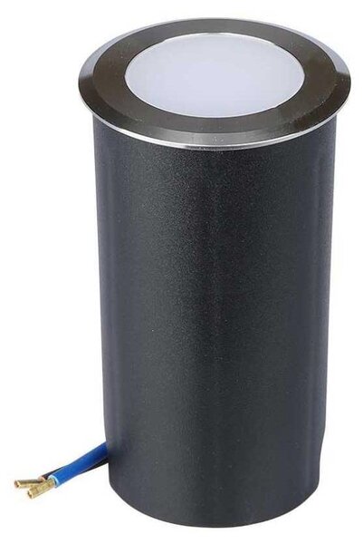 V-TAC VT-1151 Faretto calpestabile segnapasso led interrato 1W bianco freddo 6400K rotondo in alluminio silver IP67 - sku 211464