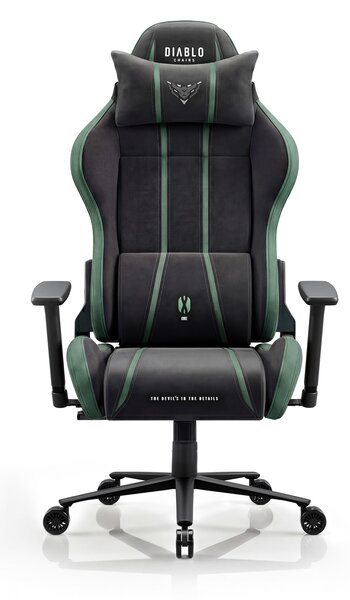 Sedia gaming in tessuto nero-verde Diablo X-One 2.0 Forest Green Normal