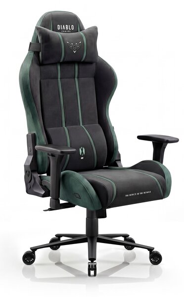 Sedia gaming in tessuto nero-verde Diablo X-One 2.0 Forest Green Normal
