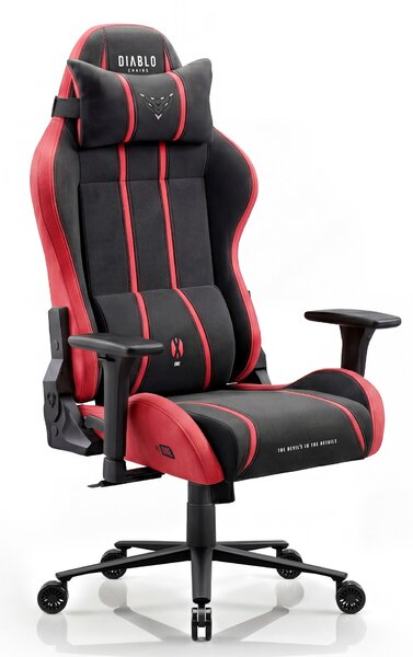 Sedia gaming in tessuto nero-rosso Diablo X-One 2.0 Bloody Mary King